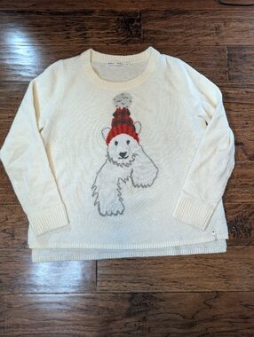Woolrich Wool Blend Polar Bear wearing a Hat Sweater Size Large